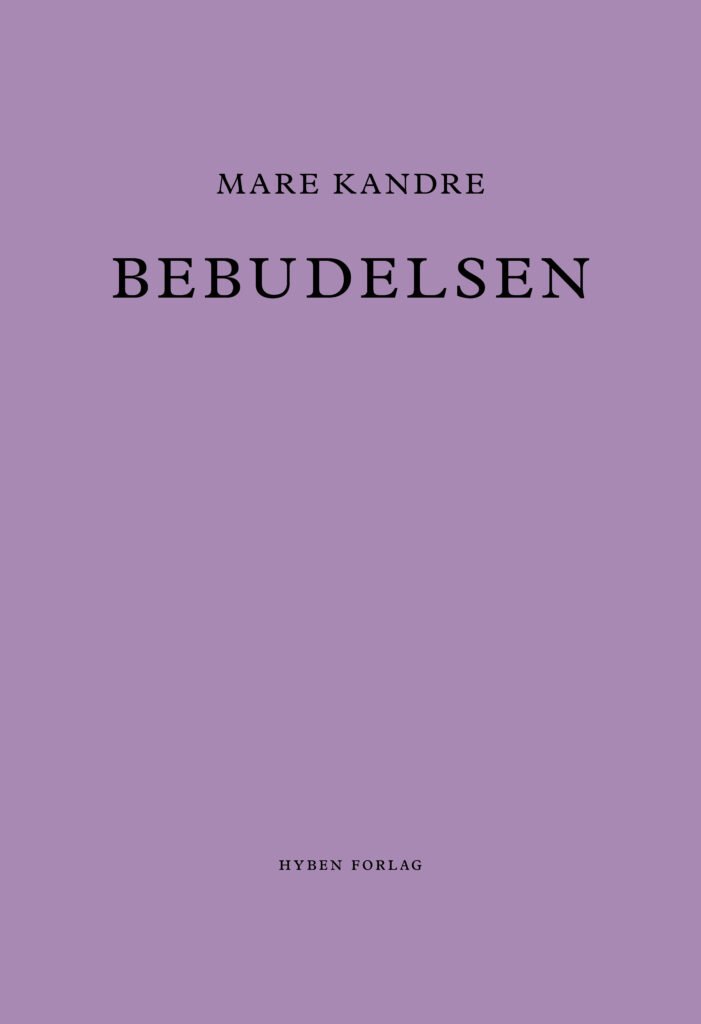 mare kandre, bebudelsen forside